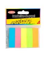 Marcador pagina papel 5 colores 100h