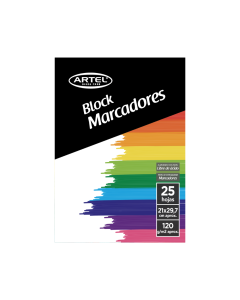 Block Marcadores 120gr A4 ARTEL