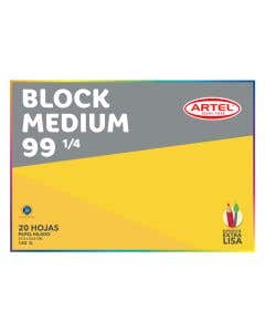 Block Medium 99 1/4 20 Hojas Artel