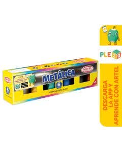 Estuche Tempera Metalica 6 Colores Artel
