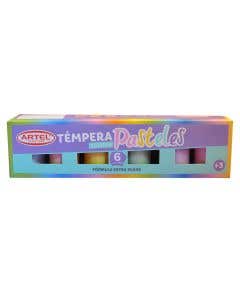 Estuche Tempera Pasteles 6 Colores Artel