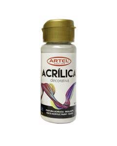 Pintura Acrílica Decorativa Metálico Plata 995 60ml. Artel