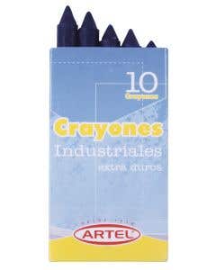 Crayón Industrial Azul 10 Unidades Artel