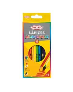 Estuche 12 Lápices Acuarelables Artel