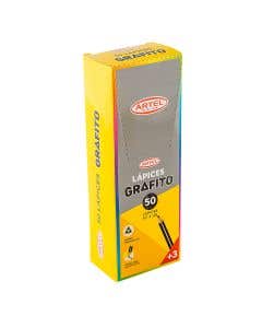 Caja 50 Lápiz Grafito Triangulares 2Hb Artel