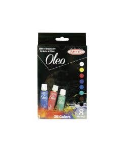 Set 8 Pintura Al Oleo 12ml Artel