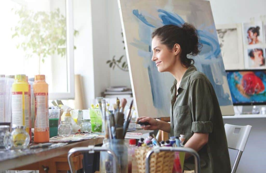 pintura con tempera